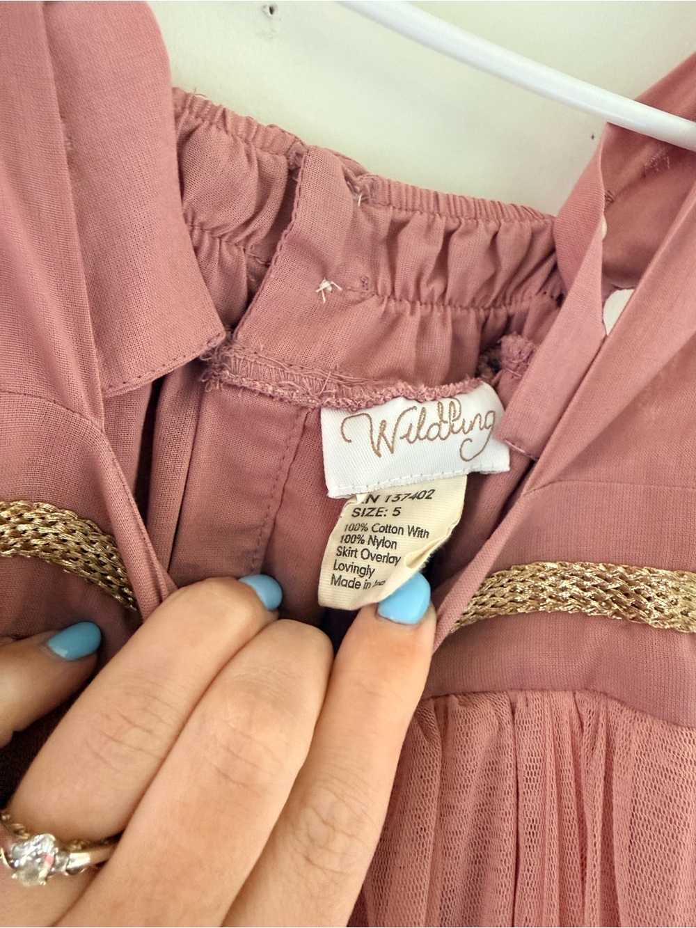 Wildling Girls' Dusty Rose Formal Dress - Size 5